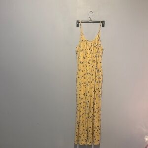 Yellow Floral Pantsuit